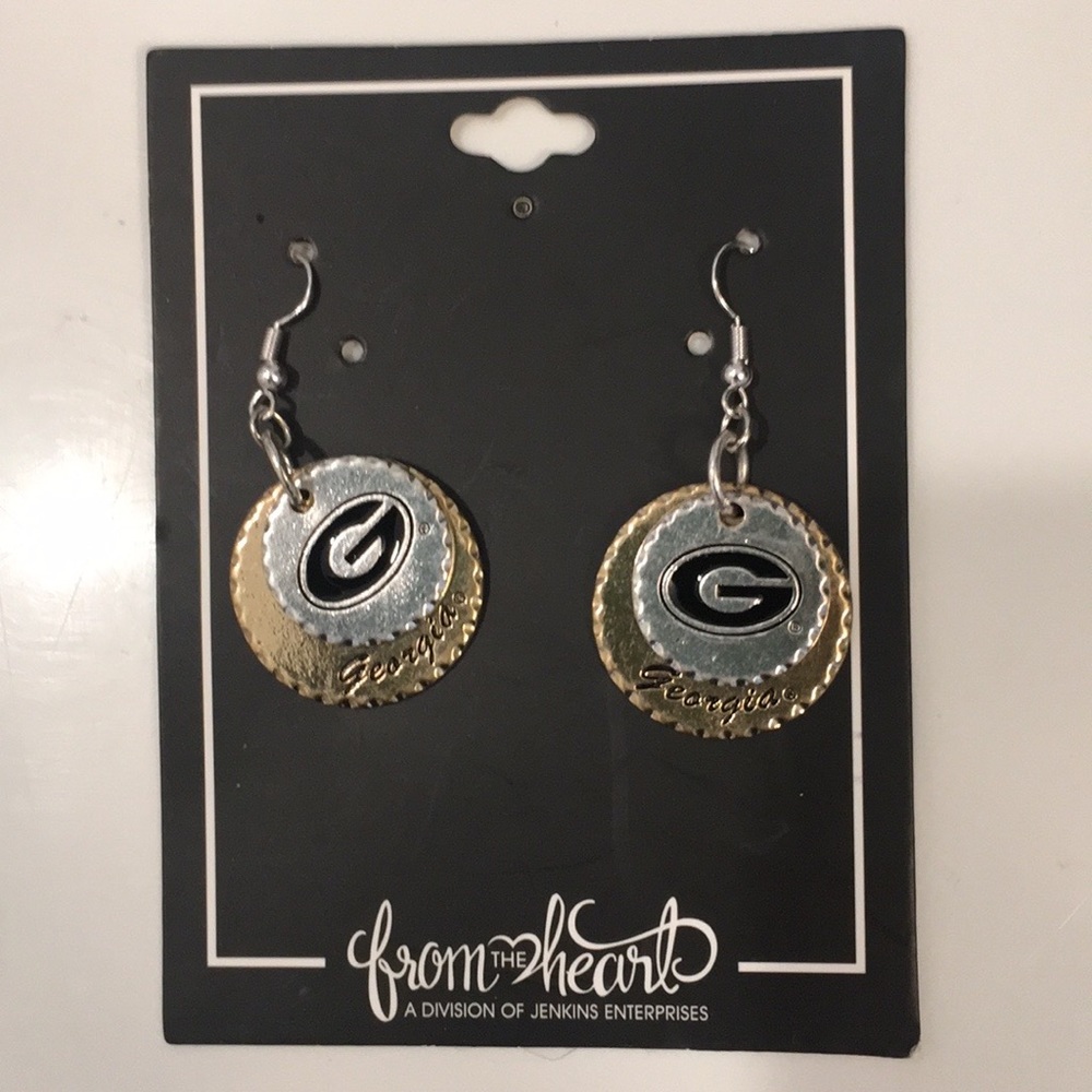 Earrings Georgia Bulldog